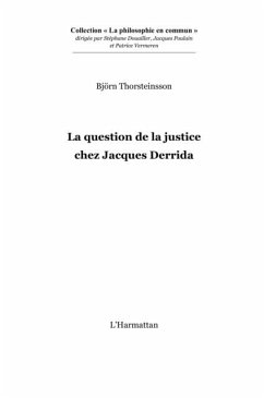Question de la justice chez jacques derr (eBook, PDF)