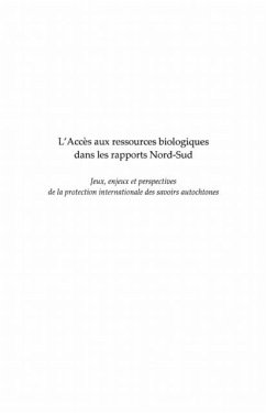 L'accA^s aux ressources biologiques dans les rapports nord-s (eBook, PDF)