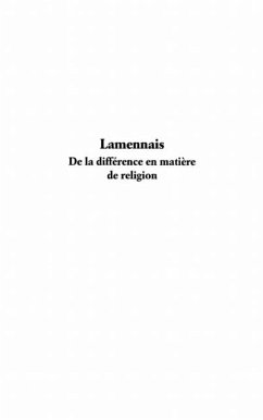 Lamennais de la difference en matiere de religion (eBook, PDF) - Riviale Phillipe