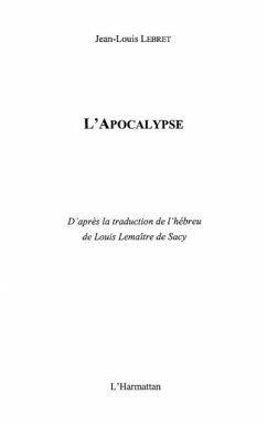 Apocalypse: nouvelle traduction (eBook, PDF) Apocalypse: nouvelle traduction (eBook, PDF)