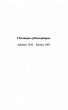 Chroniques philosophiques-Athenes 1944... - Bild 1
