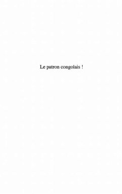 Patron congolais comedie en quatre actes (eBook, PDF)