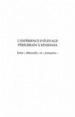 L'experience d'elevage periurbain A kinshasa - entre &quote;dA (eBook, PDF)