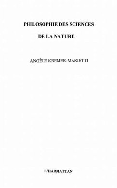 Philosophie des sciences de lanature (eBook, PDF)