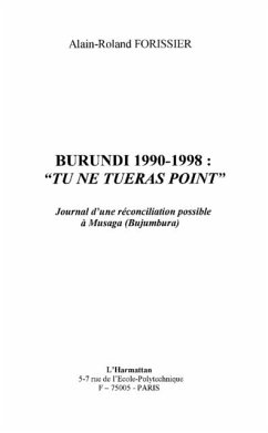 Cover Burundi 1990-1998: tu ne tueras point (eBook, PDF)