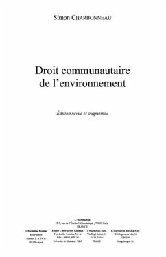 Droit communautaire de l'environnement e (eBook, PDF) Droit communautaire de l'environnement e (eBook, PDF)