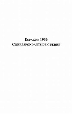 Cover Espagne 1936, correspondants de guerre (eBook, PDF)