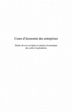 Cours d'economie des entreprises (eBook, PDF)