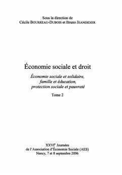 Cover economie sociale et droit t.2 (eBook, PDF)