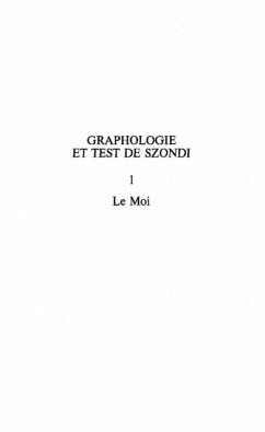 Graphologie et test de szondit. 1 (eBook, PDF)