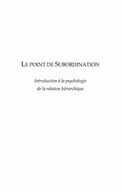 Point de subordination (eBook, PDF)