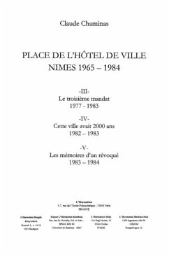 Place de l'hotel de ville nimes 1977-198 (eBook, PDF)