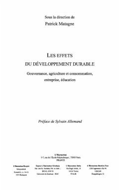 Cover Effets du developpement durable (eBook, PDF)
