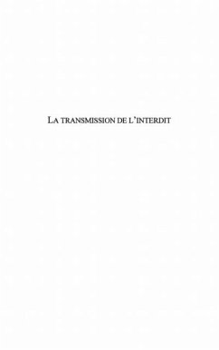 Transmission de l'interdit la (eBook, PDF)