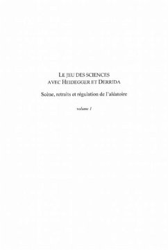 Cover Jeu des sciences avec Heidegger Derrida (eBook, PDF)