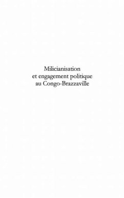 Milicianisation et engagement politique au congo-brazzaville (eBook, PDF)