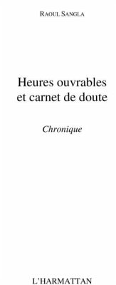 Cover Heures ouvrables et carnet dedoute-chro (eBook, PDF)