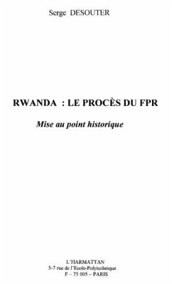 Cover Rwanda le proces du fpr (eBook, PDF)