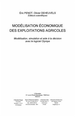 Cover Modelisation economique des explotations (eBook, PDF)