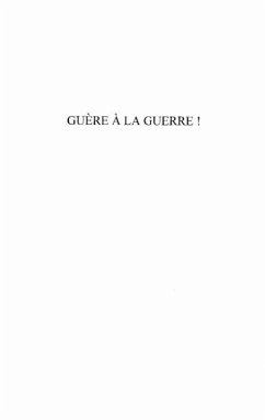 Guere a la guerre (eBook, PDF)