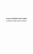 Le blanchiment des noirs : - la... - Bild 1