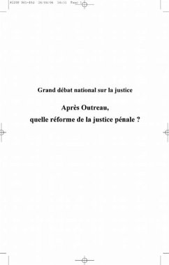 Grand debat national sur la justice (eBook, PDF)