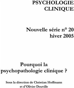 Cover Psychologie clinique no. 20 (eBook, PDF)