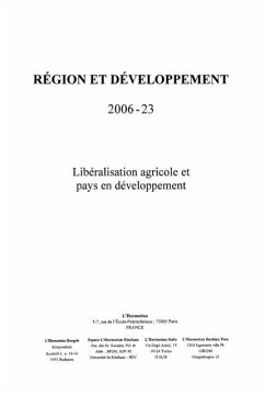 Cover Region et developpement no. 23 (eBook, PDF)