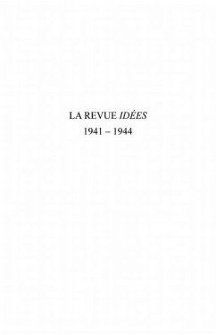 Revue idees 1941-1944 des non conformistes en revolution. la (eBook, PDF)