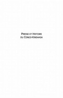 Cover Presse et hisoire du congo-kinshasa (eBook, PDF)