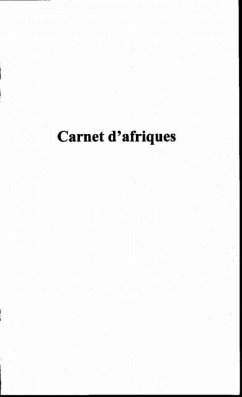 Cover Carnets d'afrique (eBook, PDF)