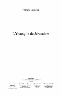 Cover Evangile de jerusalem (eBook, PDF)