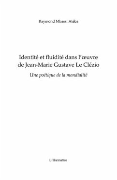 Identite et fluidite dans l'oeuvre de jean-marie gustave le (eBook, PDF)