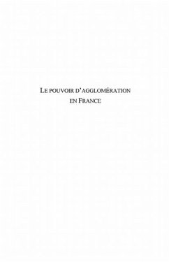 Pouvoir d'agglomeration en france (eBook, PDF)