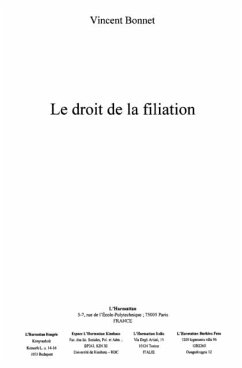 Droit de la filiation (eBook, PDF)