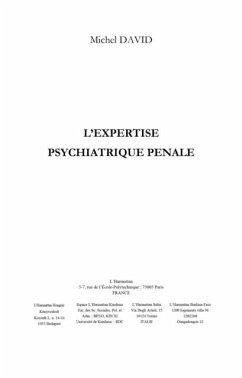 Cover Expertise psychiatrique penale (eBook, PDF)