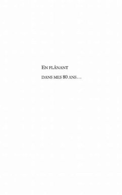 Cover En flanant dans mes 80 ans... (eBook, PDF)