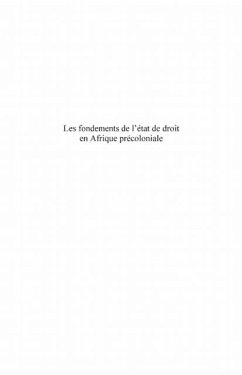 Cover Fondements de l'etat de droit en afrique precoloniale Les (eBook, PDF)
