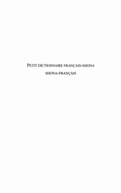 Petit dictionnaire francais-Shona Shona (eBook, PDF)
