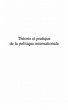 Theorie et pratique de la politique... - Bild 1