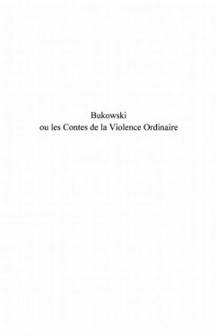 Cover Bukowski ou les contes de la violence ordinaire (eBook, PDF)