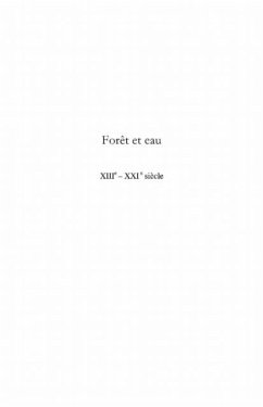 Cover Foret et eau xiiie -xxie siecle (eBook, PDF)