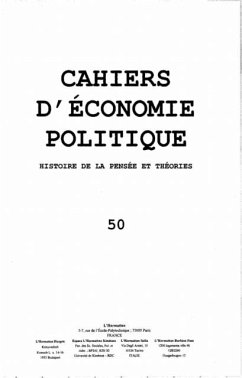 Cover Cahiers d'economie politiqueno.50 (eBook, PDF)