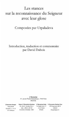 Stances sur la reconnaissance du seigneur avec leur glose le (eBook, PDF)