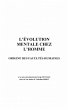 Evolution mentale chez l'homme (eBook,... - Bild 1