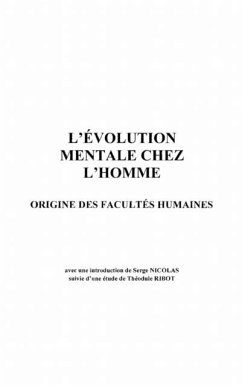 Evolution mentale chez l'homme (eBook, PDF)