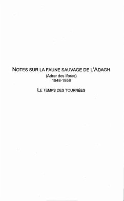 Notes sur la faune sauvage del'adagh (eBook, PDF)