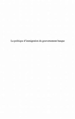 Cover Politique immigration gouvernement basqu (eBook, PDF)