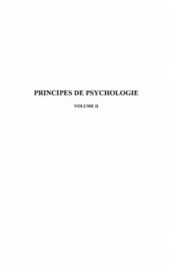 Principes de psychologie-volume 2 (eBook, PDF)