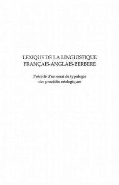 Lexique linguistique francais-anglais... (eBook, PDF)